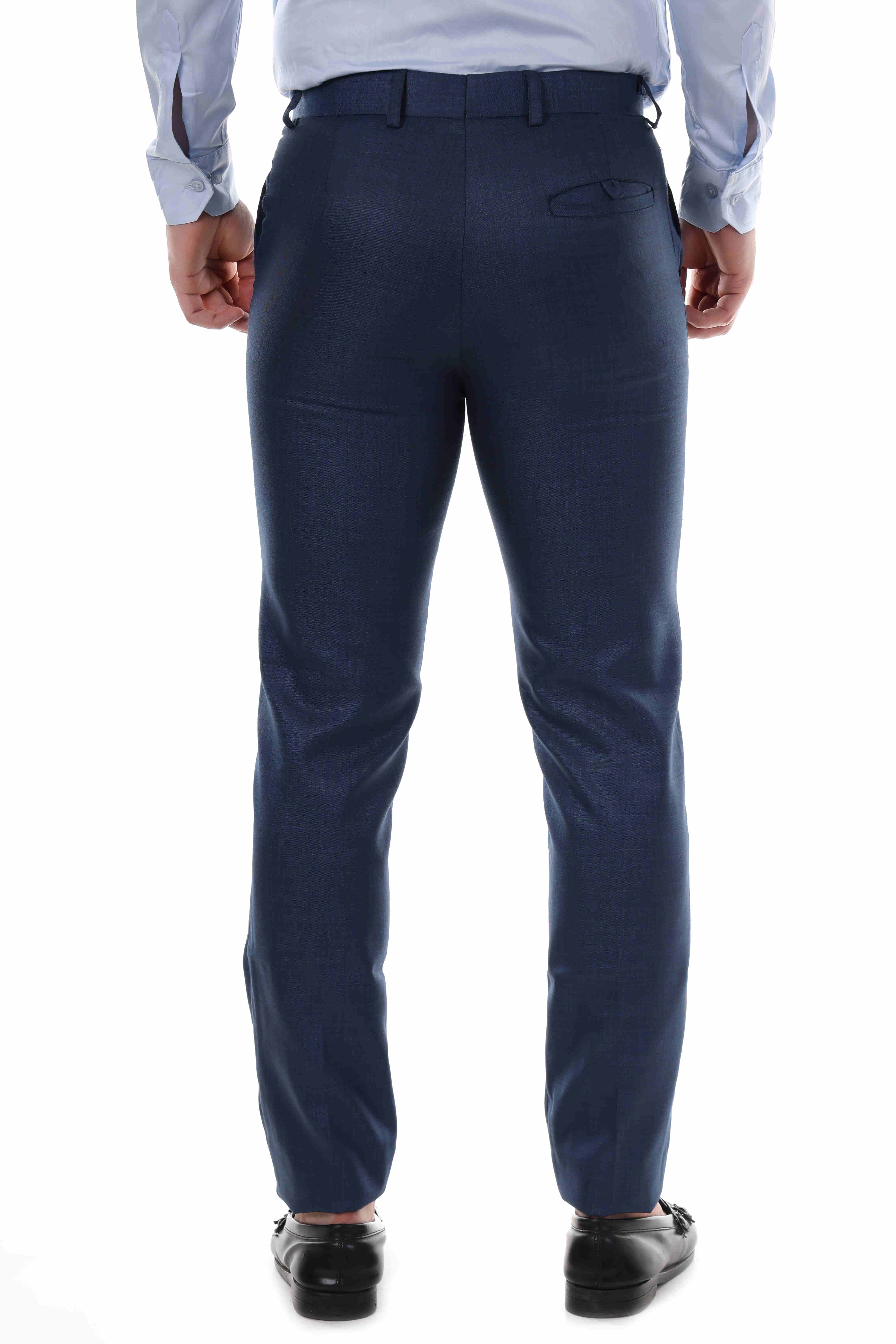 MENS BLUE FORMAL PANT